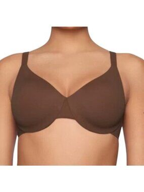 SKIMS Smoothing Intimates Unlined Full Coverage Bra Cocoa brown 38DDD